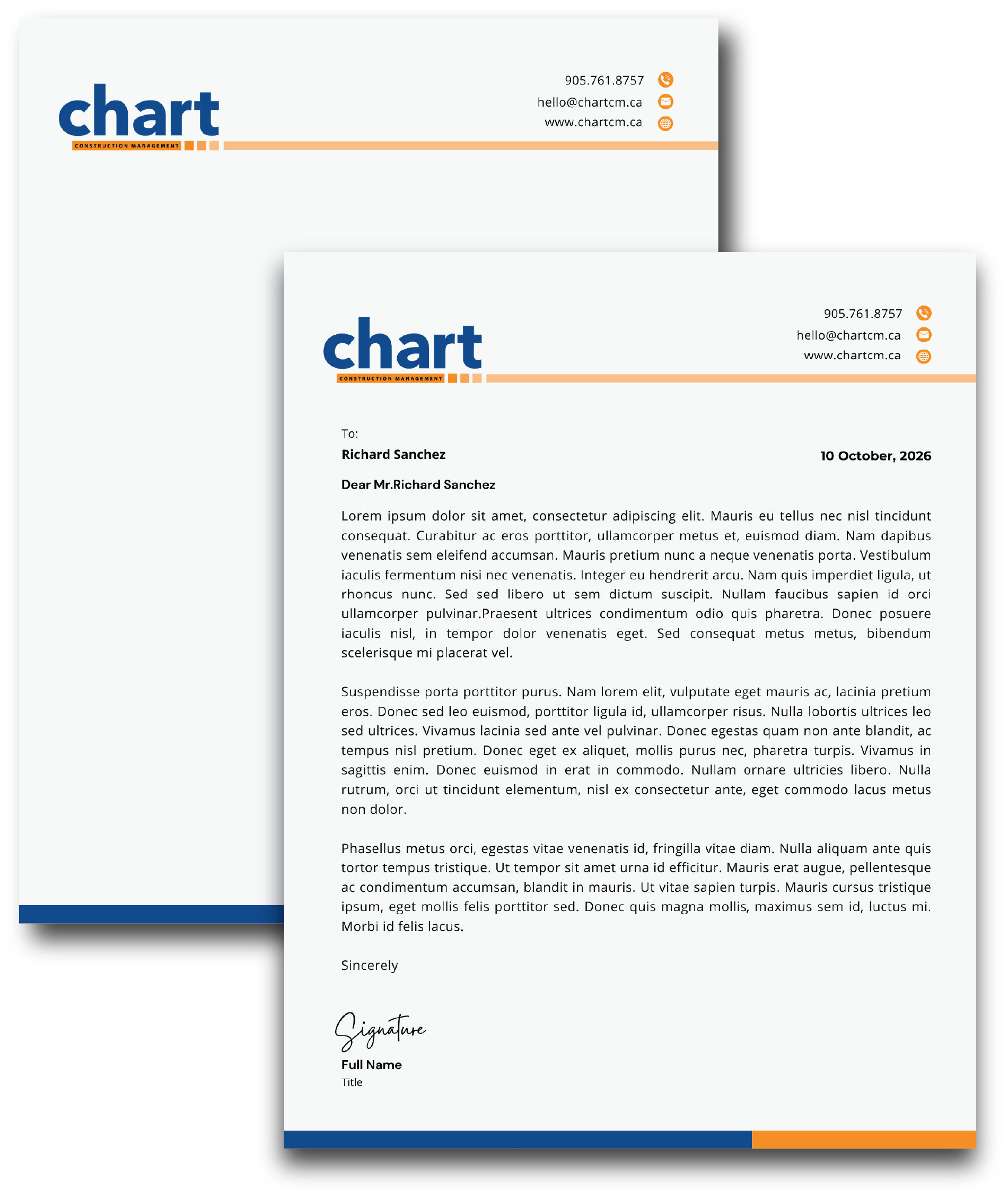 Chart Construction Management
