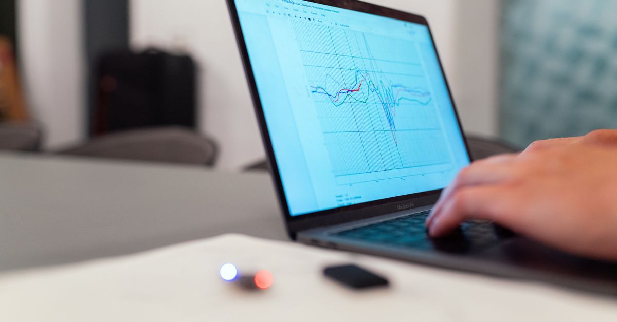 Google Analytics 4 for Small Business: What to Track and What to Ignore 1 Laptop showing an analytics graph, illustrating Google Analytics 4 for small business reporting